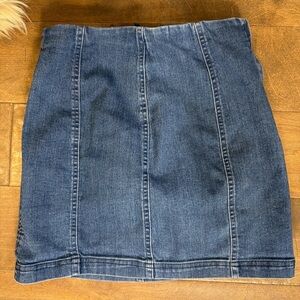 Altar'd State Blue Denim Pencil Skirt